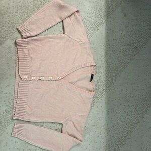 Brandy Melville light pink buttoned sweater